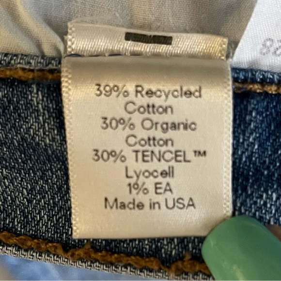 Reformation Serena High Skinny Crop Denim Jeans 28 Button Fly Acid Wash Festival - Picture 10 of 16